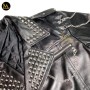 Spike leather jacket