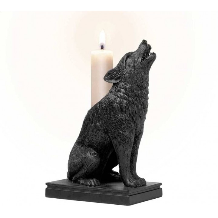 Wolf candelstick