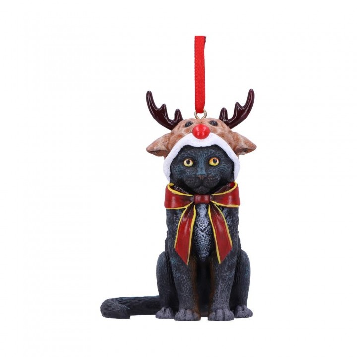 Reindeer Cat Hanging Ornament (LP) 9cm