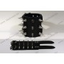 Lederen armband met spikes 7cm