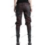 Trousers gothic black and red