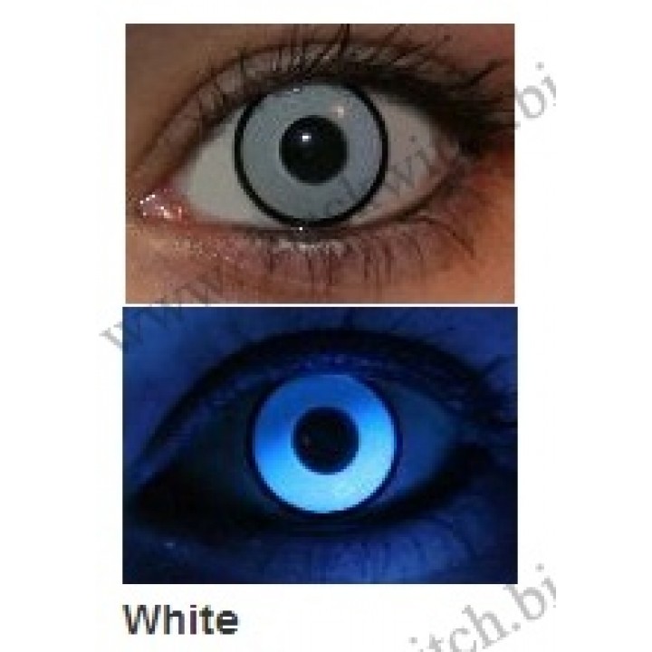 UV glow lenses White