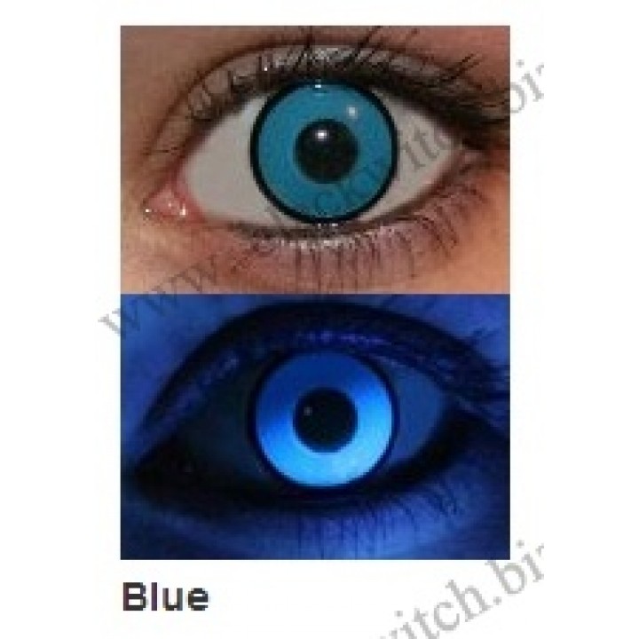 UV glow lenses Blue