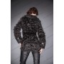 Zwart Furry Jas met gespen