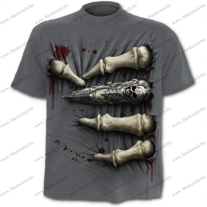 T-­Shirt Charcoal Death Grip ­