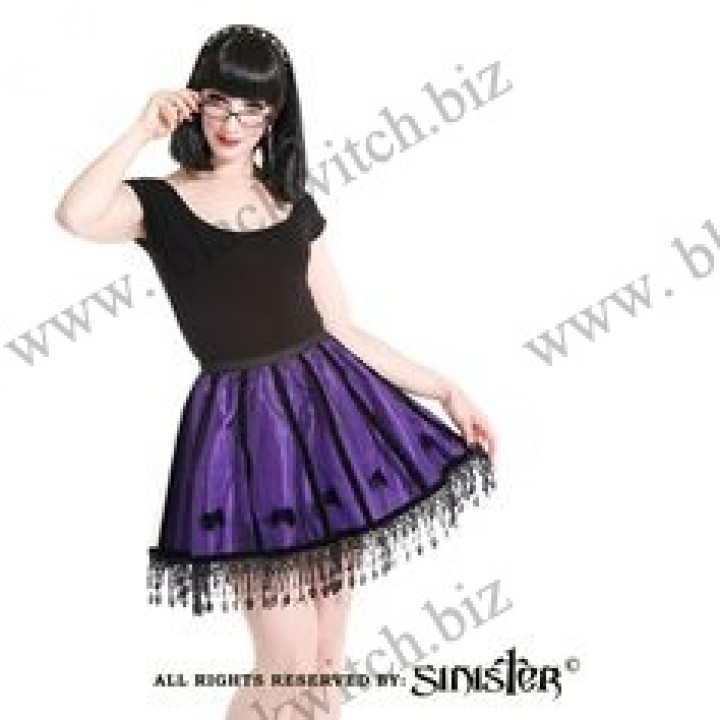 Miniskirt Black / Purple