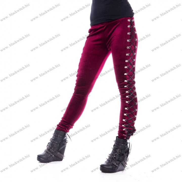 Beetle leggings dames rood