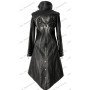 Punk L-coat with embroider black and silver /F