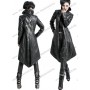 Punk L-coat with embroider black and silver /F