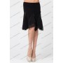 Skirt black Christine flower