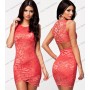 Lace Dress red