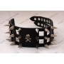 Leather collar skull