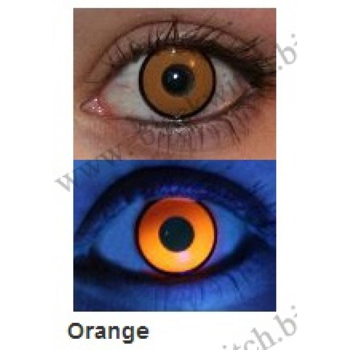 UV glow lenses Orange