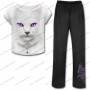 Gothic Pyjama Set Witte magie