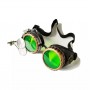 Goggles Steampunk Glasses with LED Light Lenses Color:A-02