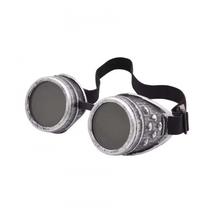 Goggles Steampunk Glasses with LED Light Lenses Color:B-03