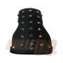 Small Gauntlet W/ Conicals Leather Armband/Leather Gauntlet/Leather Wristband - Black (80)