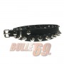 13mm 1 Row Spike Leather Belt - Black