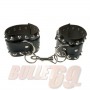 2 Row Conical w/KeyChain Fetish Handcuff - Black (60/61)