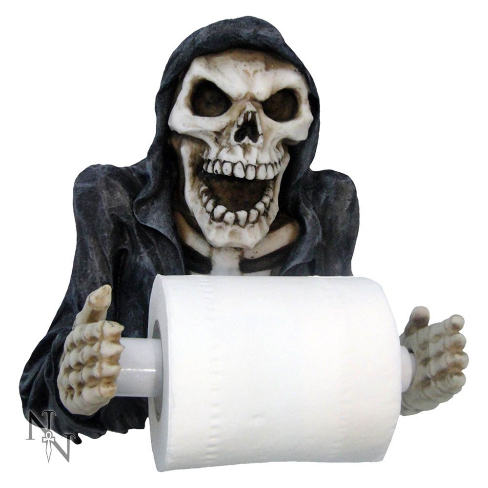Skeleton, toilet paper holder wall mount