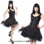 Sleeveless Gothic mini dress