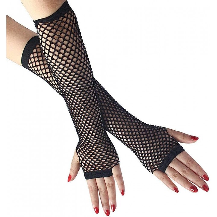 Fishnet gloves