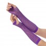 Fishnet gloves -Purple