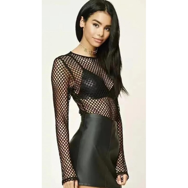 Fishnet blouse