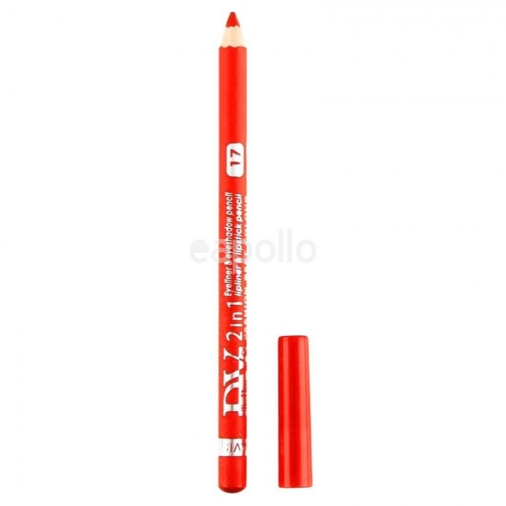 Davis 2 in 1 Waterproof Lipliner, Eyeliner & Eyeshadow Pencil - 17